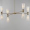 Maxim Lighting Krevat 8-Light Chandelier, Black/Natural Aged Brass 24828SWBKNAB - alternate 4